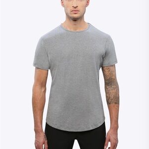 Bylt Men's Size XL Drop Cut Short Sleeve Lux Tee Heather Grey